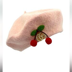Pearl Pink Cherry Beret